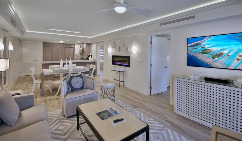 Sanibel Inn - Condo Living Room